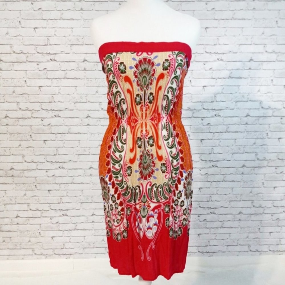 Rue 21 Red Strapless Dress